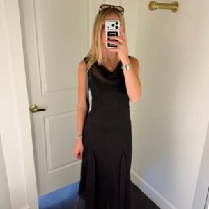 MOD REF | Lauryn Dress - Black/Red
