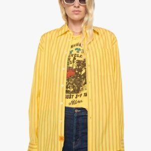 MOTHER | The Roomie Frenchie - Yellow Stripe