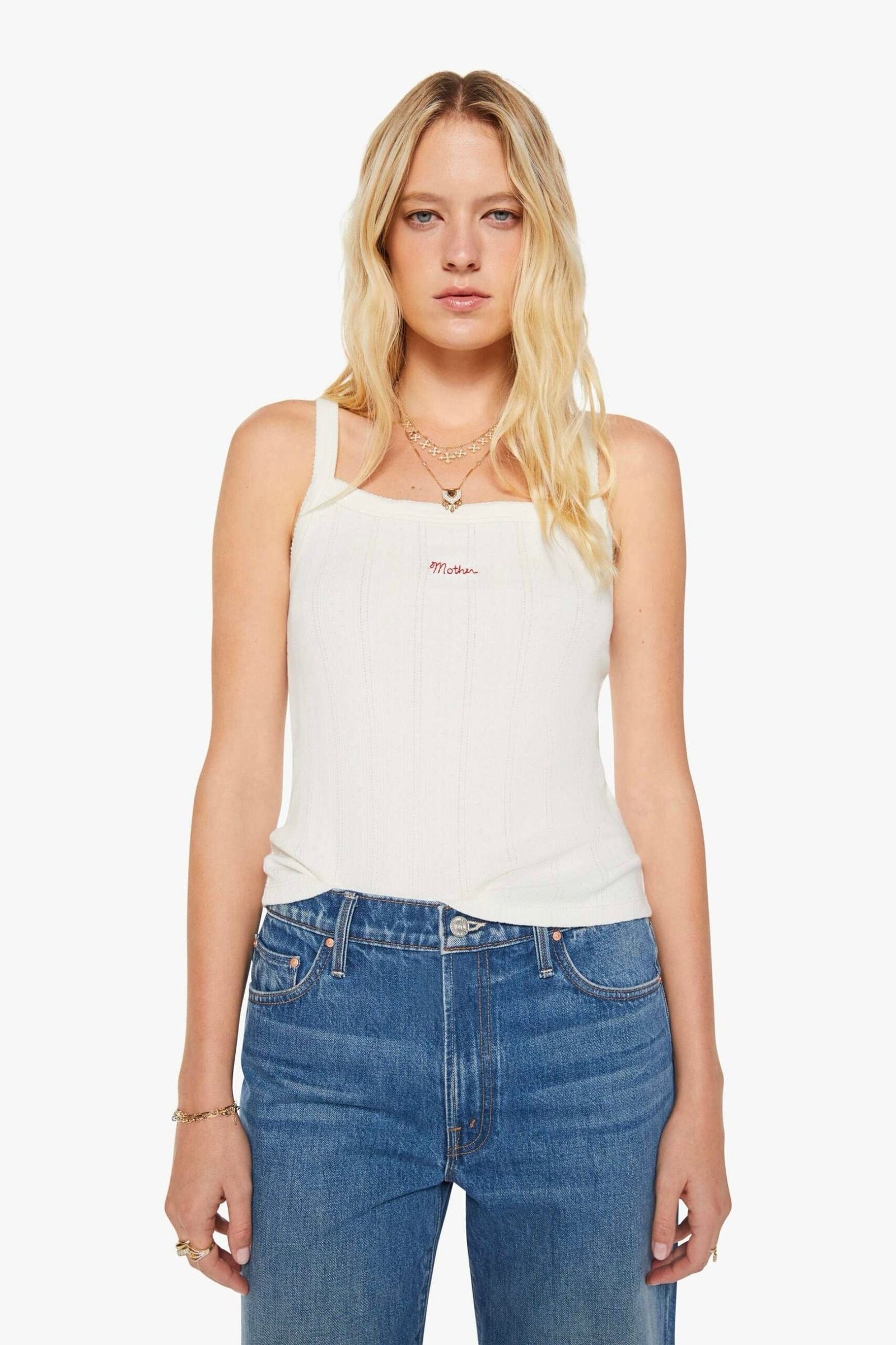 MOTHER | The Teeny Weeny Tank - Whisper White