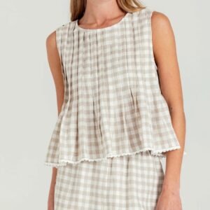 SUNDAYS | Gale Top - Moonlit Gingam