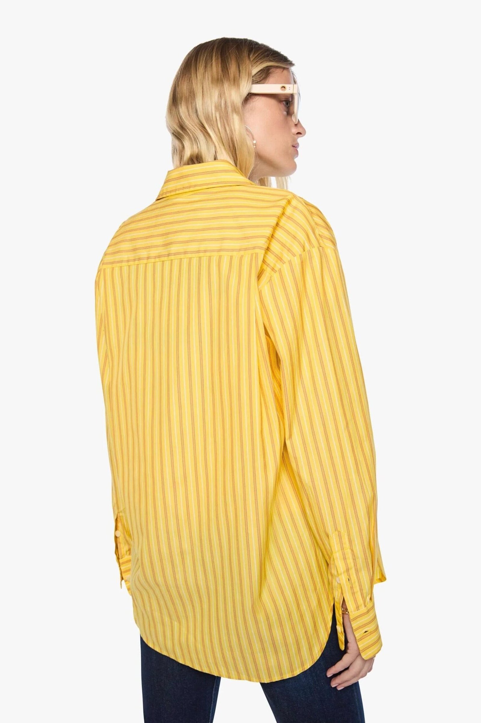 MOTHER | The Roomie Frenchie - Yellow Stripe - Image 3